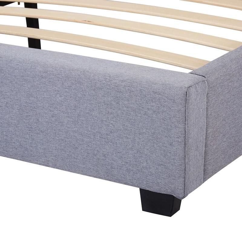 Bedroom Hot Selling High Quality Cotton Fabric Linen Soft Modern Thick Frame Bed