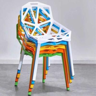 Kd Packing Cheap Price Nordic Outdoor Coffee Shop Bistro Stackable Modern Plastic Dining Chair