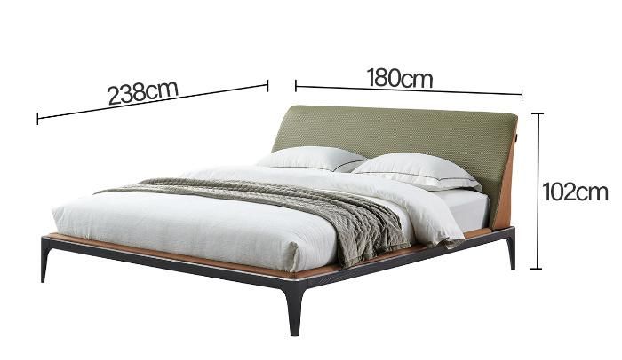 Dark Grey Queen Bed Fabric Queen Squaring Upholstered Green Modern Soft King Bed Frame