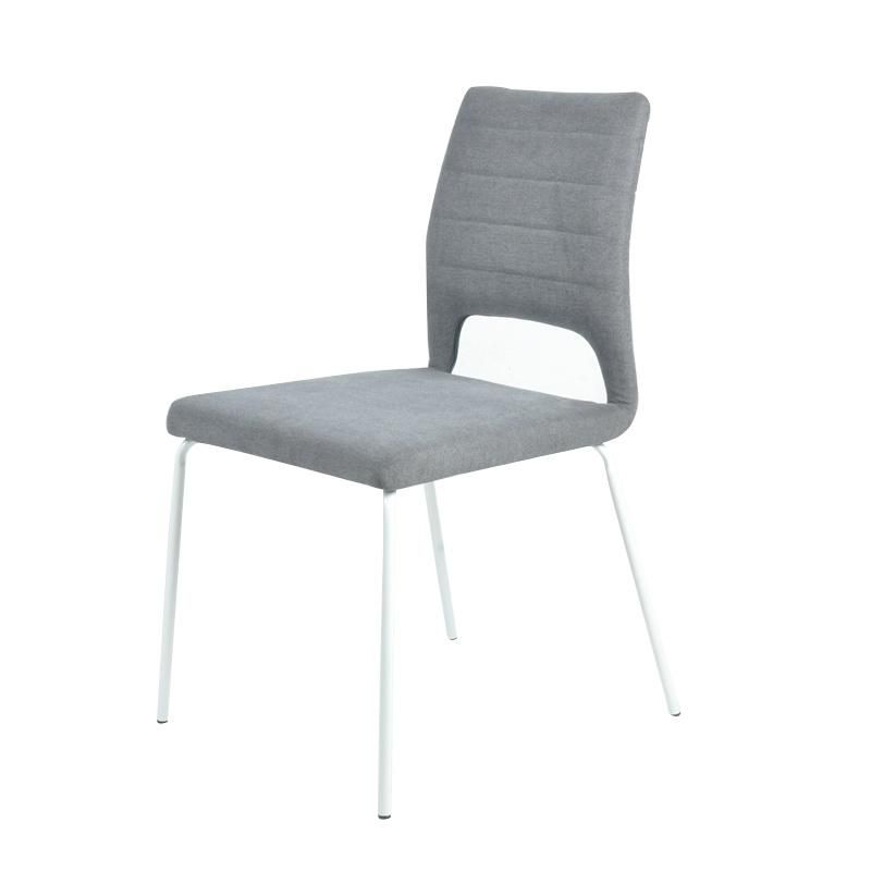 Nordic Style Restaurant Modern Fabric Metal Leg Comedor Dining Chair