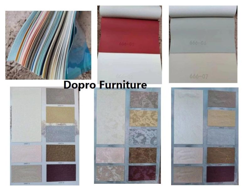 Dopro Modern Hot-Sale Product with Ring Nail Velvet / Linen Fabric / PU Gold Dining Chair