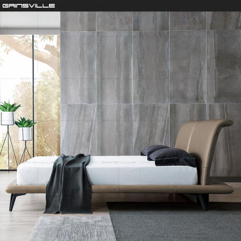 Gainsville Modern Bedroom Sets Genuine Leather Bedroom Furniture Wall Bed for Home Furniture