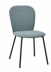Good Price Modern Velvet Fabric Chairs with Metal Legs