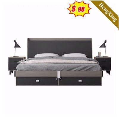 Modern Furniture Massage Solid Wooden Home Bedroom Sofa Double King Beds with Sound Strongbox