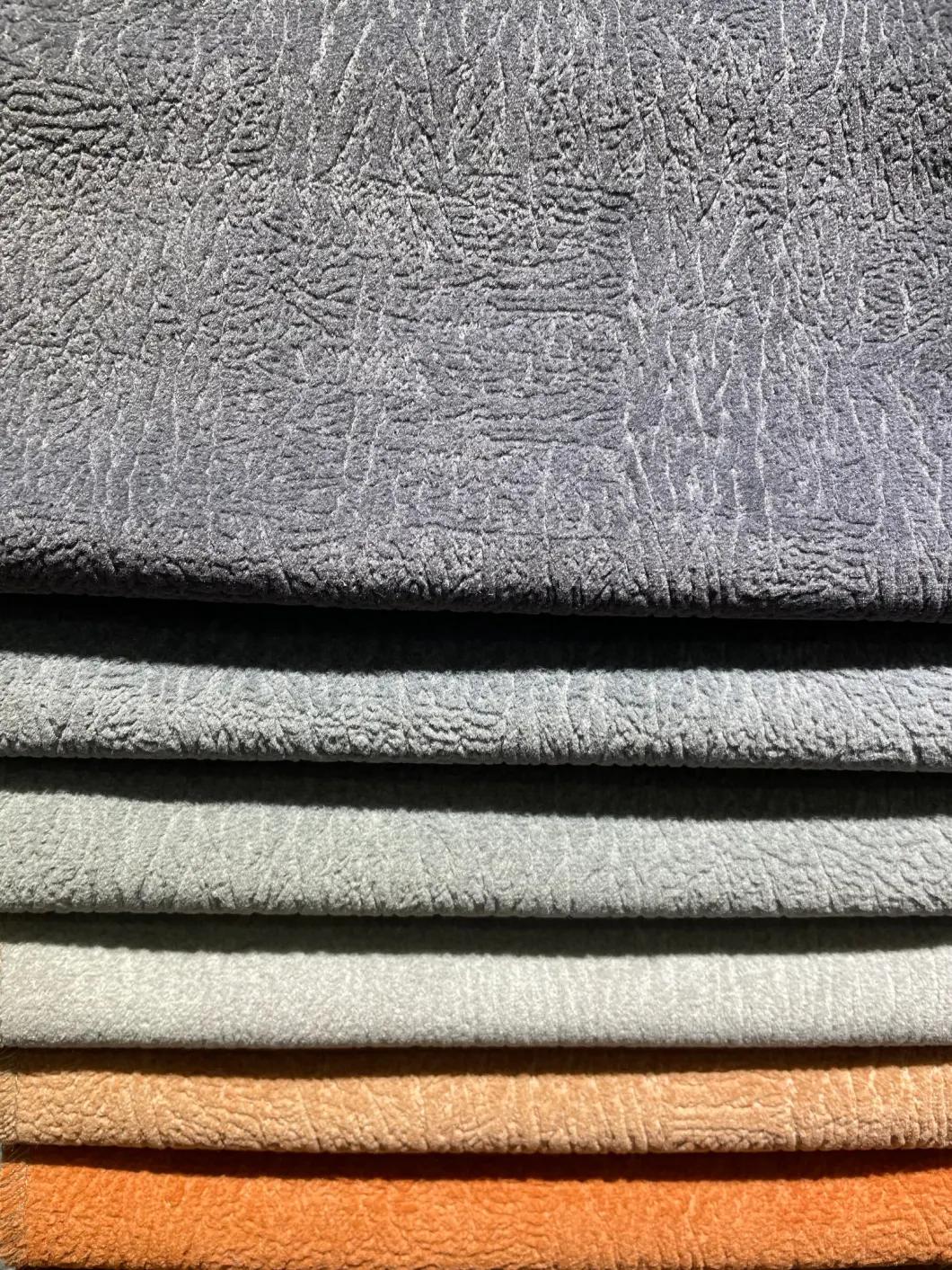China 100%Polyester Fleece Linen Velvet Velboa Fabric Ready Goods Couch Sofa Fabric Furniture Fabric Upholstery Fabric (WS2037)
