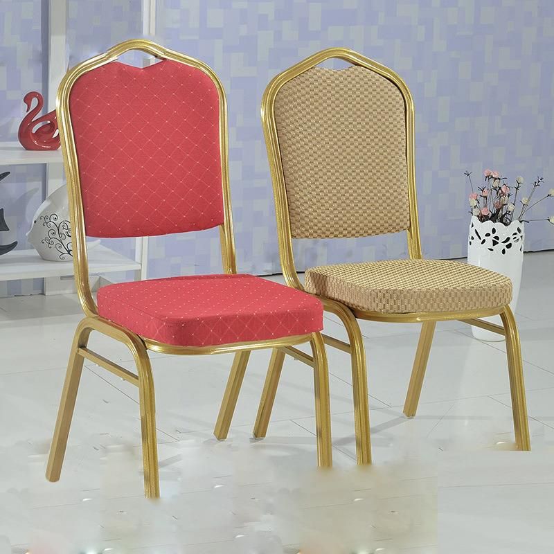 Factory Supply Restaurant Metal Wedding Silla Comfortable Armless Banquet Chair