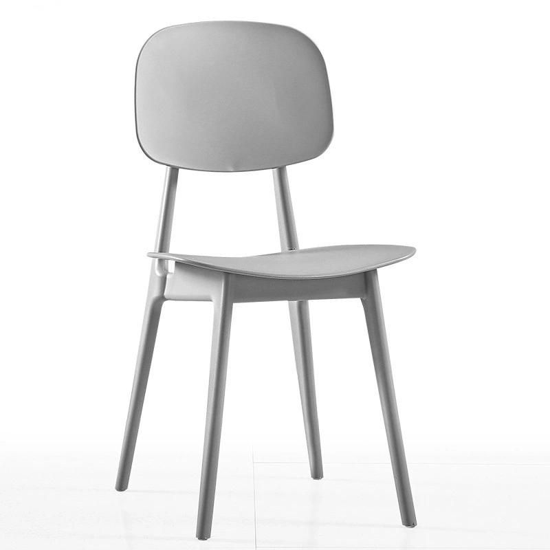 Design Plastic Dining Room Chair Bar Cafe Restaurant Chair Festival with Light Small Modern Chair
