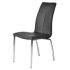 Wholesale Luxury Modern Fabric Upholstered Seat PU Dining Chairs with Metal Legs Lounge Home Dining Room Furniture