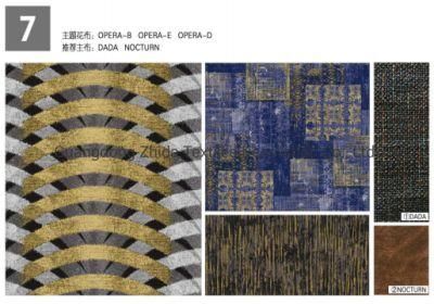 Zhida Textile Artistic Jacquard Home Textile Upholstery Sofa Fabric