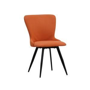 Modern Colorful Dining Chairs Arm Rest Velvet Restaurant Dining Room Chair with Metal Legs