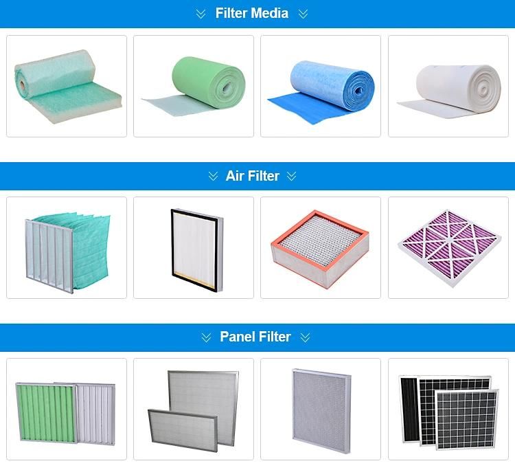 Bright in Color Non-Woven Pocket Filter with Durable Modeling