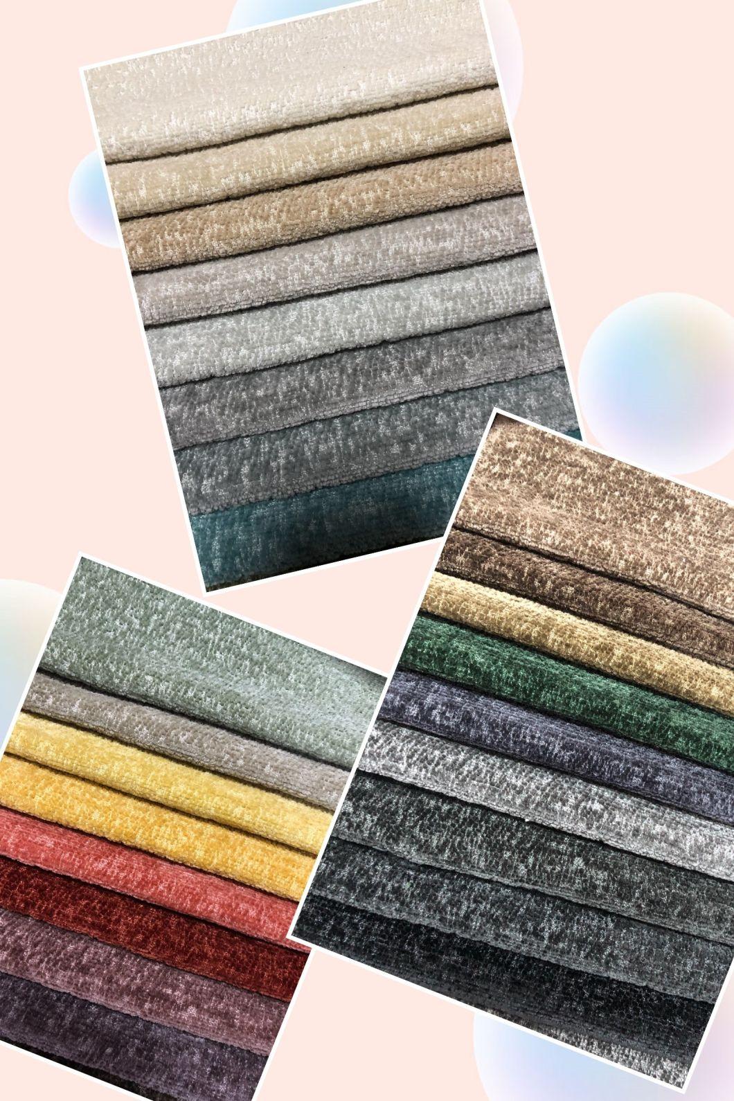 100%Polyester Chenille Fabric Sofa and Furniture Upholstery Fabric (ZN252)