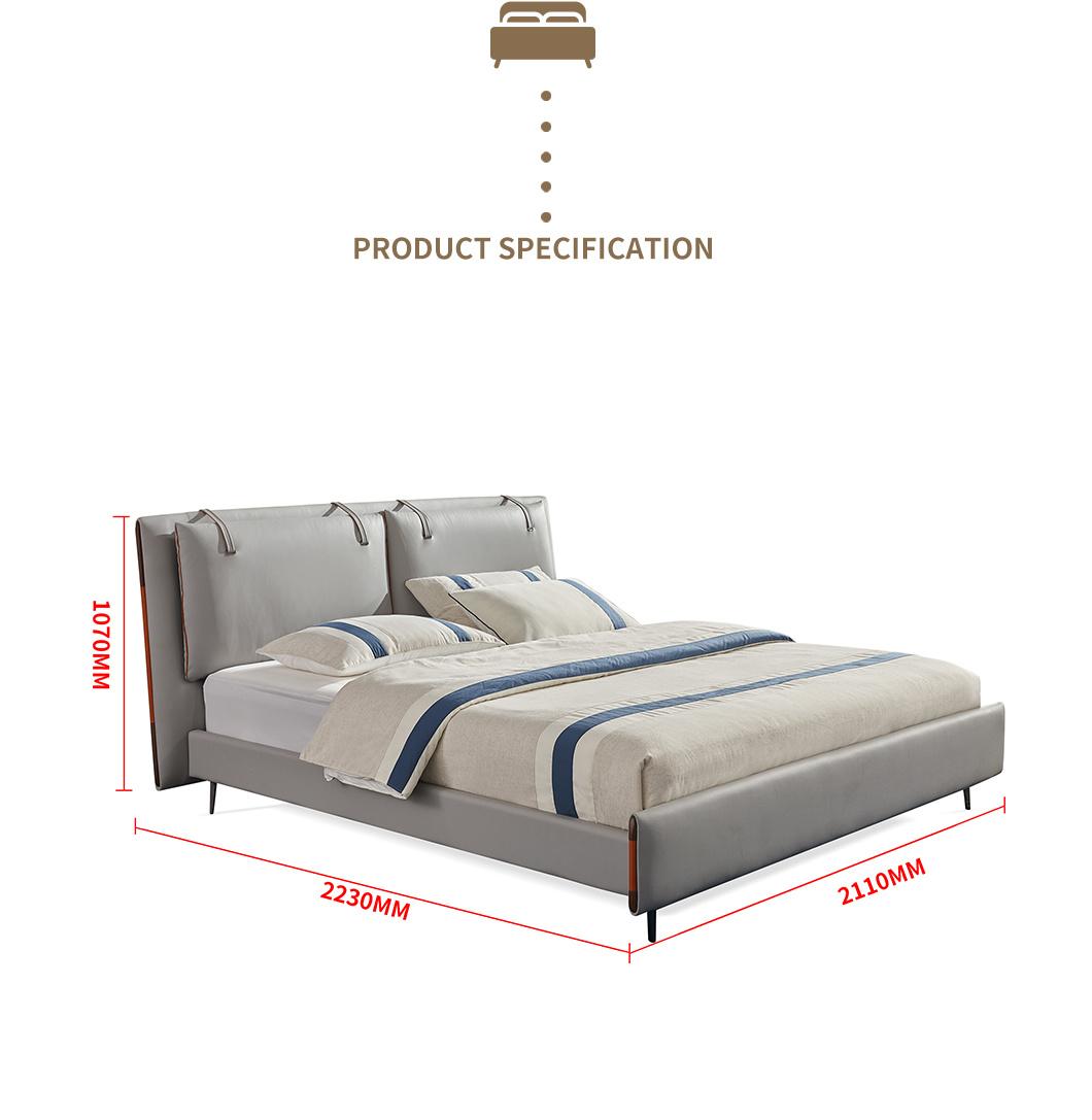 2021 New Design Fabric Bed Bedroom Furniture