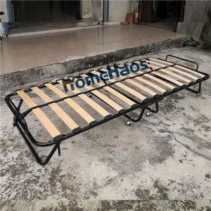 Folding Camping Bed Iron Frame Portable Single Folding Metal Bed Best Sale
