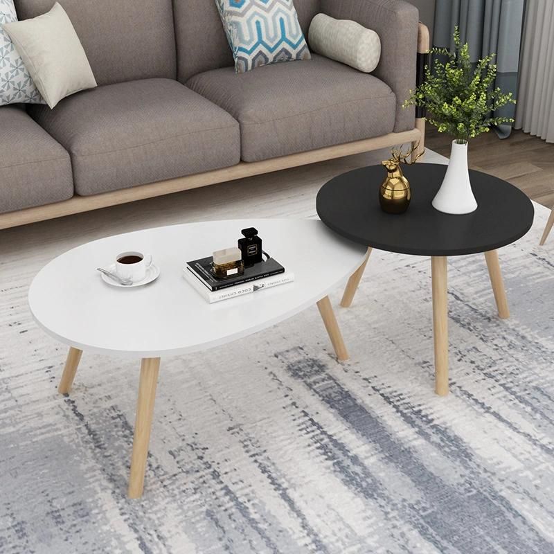 Modern Furniture Tables in Wood Cafe MDF Coffee Table Modern Table Round Wood Multifunction Coffee Table