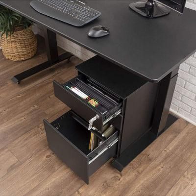 Gdlt Metal Office Furniture Movable 3 Drawer Lockable Steel Filing Cabinet