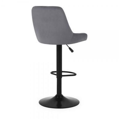 Nordic Modern Leather Fabric High Bar Furniture Chairs Stools Without Armrest