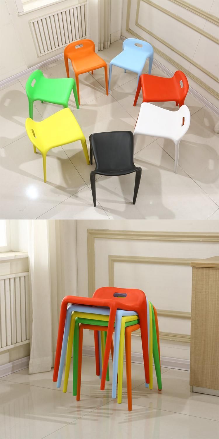 Home Furniture Bathroom Chair Small Children Chair Stacking Plastic Stool Chair for Outdoor