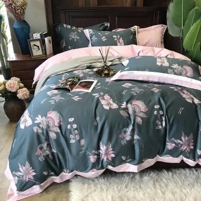 Luxury High Quality Bedding Set Cotton Fabric Comfortable for Queen Bed Bedsheet