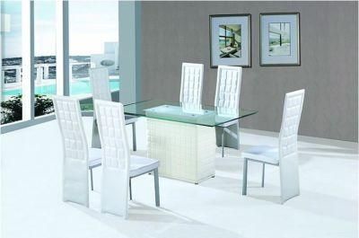 China Dining Room Furniture Vendor Wholesale Cheap French 8 Seater or 12 Seater Modern Glass Dining Table Designs