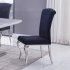 Modern Dining Room Upholstered Stainless Steel Banquet Dining Chair