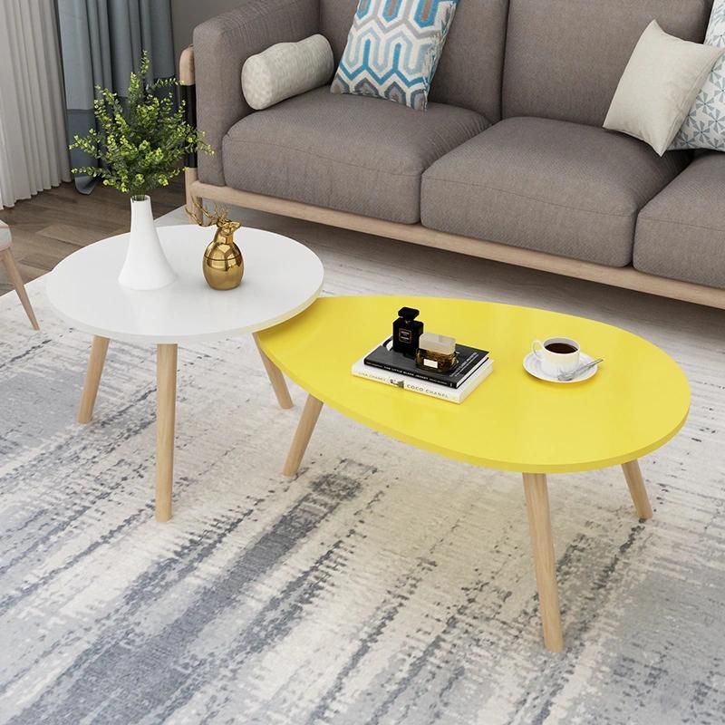 Modern Furniture Tables in Wood Cafe MDF Coffee Table Modern Table Round Wood Multifunction Coffee Table