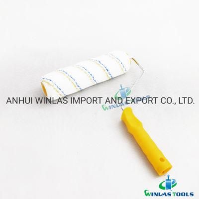 Blue Yellow Stripe Woven Polyester 13mm Complete Paint Roller