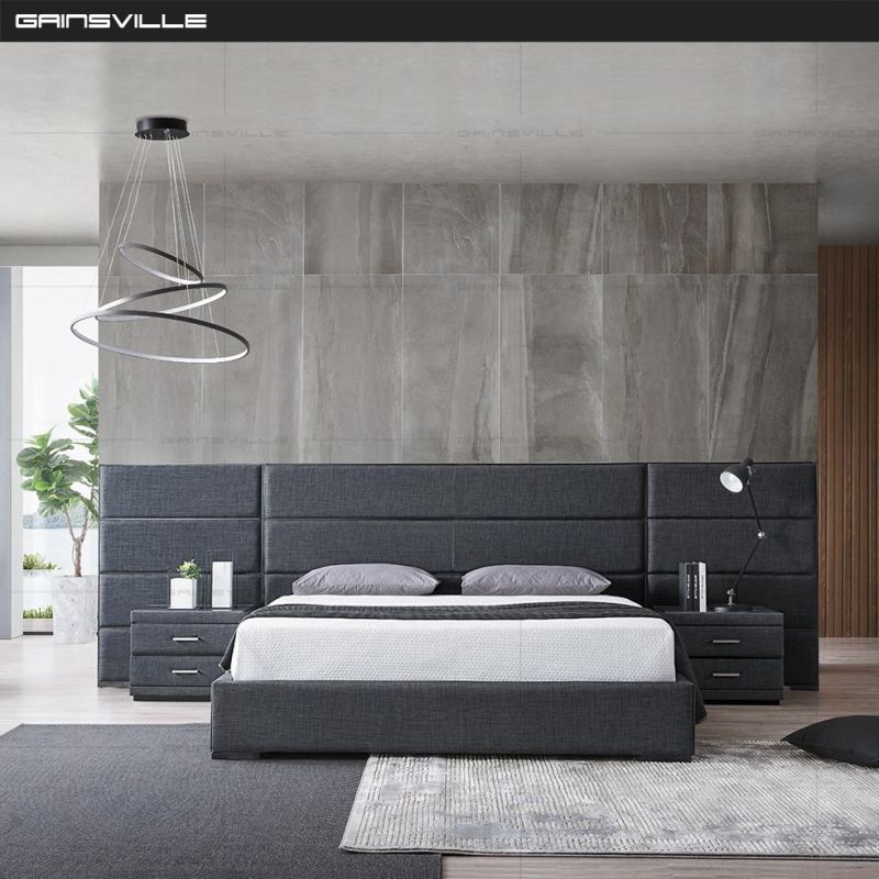 Modern Simple Design Bedroom Villa Furniture Bed King Size
