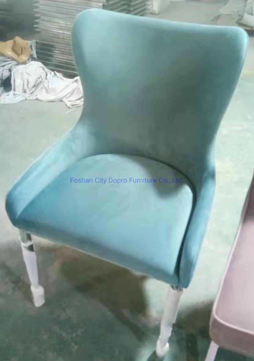 modern Design Dining Chair Stainless Steel Leg