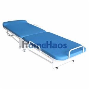 Fashion Design Triple Ottoman Folding Bed Guest Bed with Foam Mattress