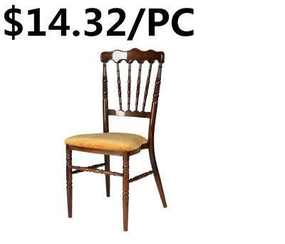 Latest Design China Made Metal Wedding Dining Armless Chiavari Chair