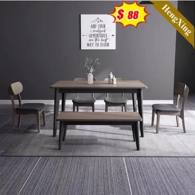 Contemporary Rectangular Home Restaurant Dining Furniture Modern Wooden Restaurant Table Dining Table (UL-21LV2020)