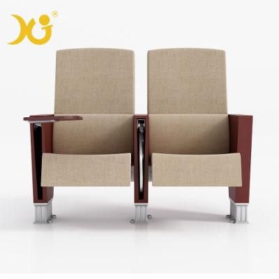 Wholesale Writing Pad Fabric Folding Seat Church Auditorium Chairs