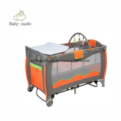 120*60*78cm Full Function Baby Rocking Playpen Baby Crib with Colorful Design