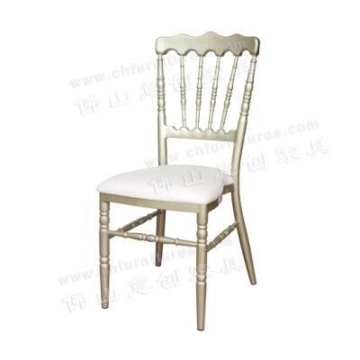 Modern New Style Iron Art Hotel Restaurant Banquet Hotel Napoleon Dining Chair