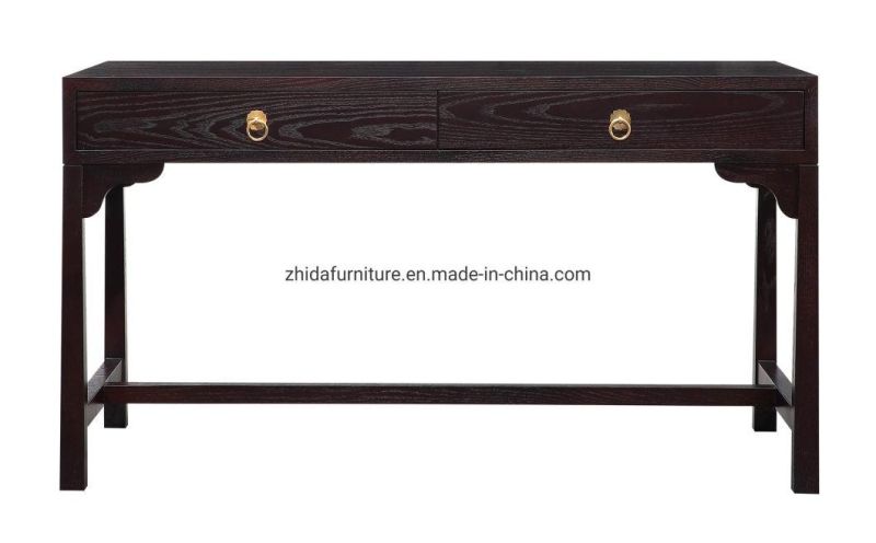 Chinese Style Antique Black Wooden Console Table