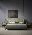 Fashion Olive Leather Bed Modern Luxury Home/Hotel Bedroom Furniture Designs Minimalist Soft Upholstered Slatted Beds Set