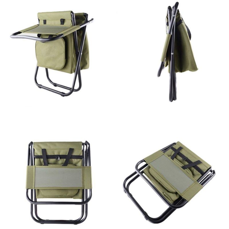 Fishing Chair Folding Chair Backpack Portable Ice Thermos Bag Folding Stool Backpack Outdoor Bifunctional Fishing Bag and Chair