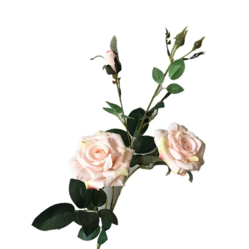 Factory Hotselling Different Design Silk Fabric Rose Artificial Flowers