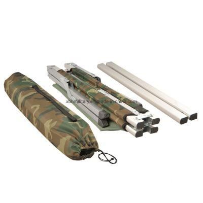 Portable Foldable Camping Bed Cot with Bag Camouflage