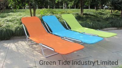 Outdoor Garden Furniture Steel PVC Banana Lounge