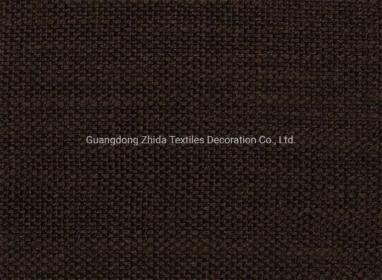 Home Textile Plain Dyed Cotton Linen Style Sofa Furniture Fabric