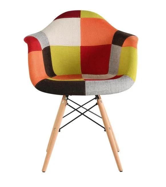 Colorful Contemporary Garden Hotel Home Furniture Solid Wood Dining Chair