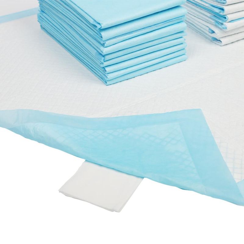 Customizable High Absorbent Blue Disposable Absorbent Hygiene Sheet Incontinence Bed Adult Personal Care Disposable Bed Pad