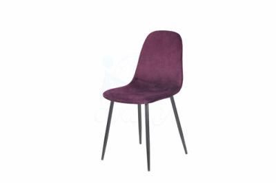 Simple Dining Chair with Different Color Power Coating Legs Chair