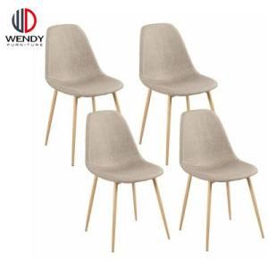 Manufactory Dining Set Furniture Chair with Metal Legs Fabric Dining Chairs