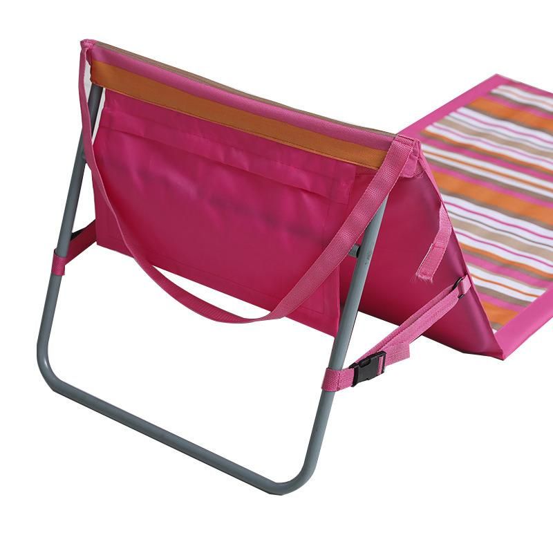 Metal Tube Nylon Fabric Picnic Camping Low Beach Foldable Chair