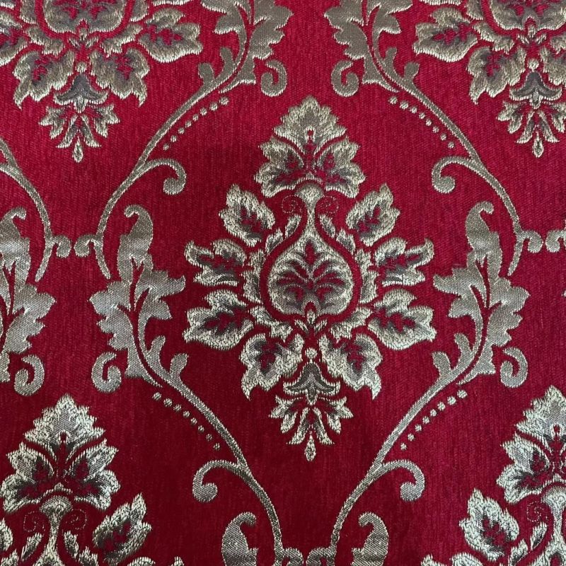 Polyester Chenille Jacquard Upholstery Fabric Sofa Fabrics Furniture Fabric Waistcoat Fabric (JAC009)