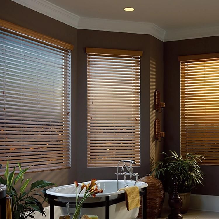 New Kitchen Curtain Venetian Blinds Decorative Wood Roller Shades French Window
