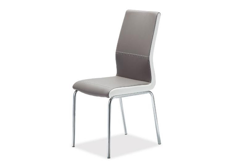 Wholesale Modern Design Factory Manufacturer Furniture PU Leather Metal Legs Dining Chair